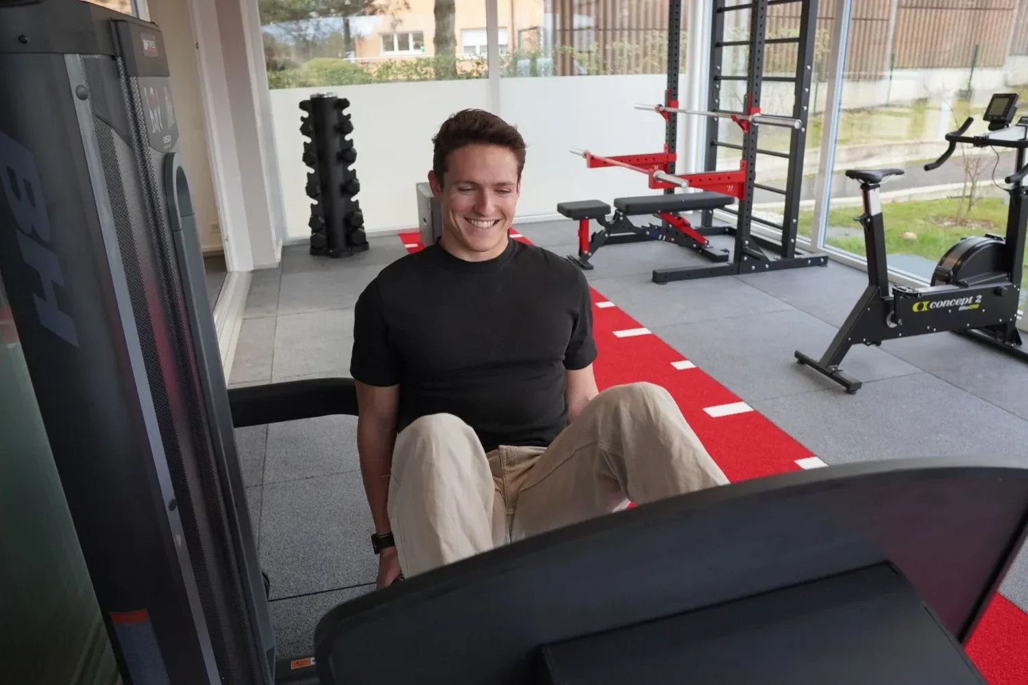 Salle de rééducation du cabinet SwissCab Physio à Saint-Sulpice, physiothérapie du sport et musculo-squelettique
